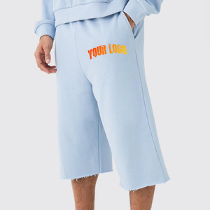 Nuevos Pantalones Cortos Largos para Hombre 2026, Estilo Urbano, 100% Algodón, Felpa Francesa, Transpirables, Ecológicos, de Secado Rápido, Corte Holgado, con Bolsillos Laterales - Product Image 1