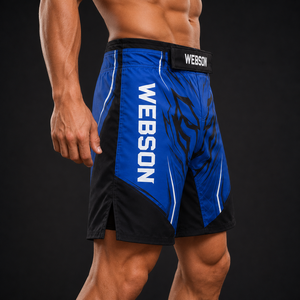 Shorts MMA légers de qualité supérieure avec logo personnalisé, prix d'usine, 100% polyester, séchage rapide, haute qualité, pour arts martiaux - Product Image 4