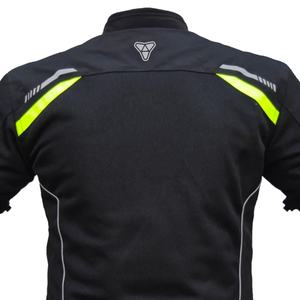 Equipo de protección de verano para hombre, chaqueta de carreras, malla reflectante transpirable, ropa de moto, cremallera, frente de conejo para motocicletas - Product Image 4