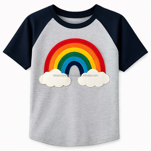 T-shirts unisexes à manches raglan, couleur contrastée, col rond, style baseball, impression de logo personnalisé, écologiques, séchage rapide, grammage lourd, décontractés - Product Image 4