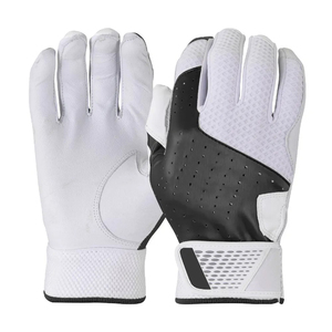 Gants de sport en cuir blanc, à doigts entiers, respirants, longueur poignet, non doublés, printemps-été - Product Image 1
