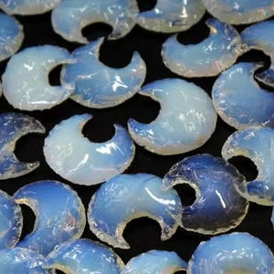 เครื่องประดับงานทำมือคริสตัลรูปพระจันทร์เสี้ยวสีฟ้าท้องฟ้าทำด้วยมือแฟชั่นขนาด1นิ้วเครื่องประดับงานฝีมือ - Product Image 1