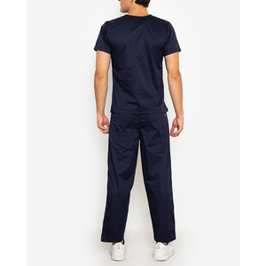 High Quality Custom Logo DANZILO INTERNATIONAL Men's <b>Scrub</b> Suits Sets Solid Color Canvas Quick Dry Breathable <b>Plus</b> <b>Size</b> Hospital - Product Image 2