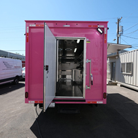 Camion de restauration mobile entièrement équipé en fibre de verre de 7 à 16 pieds à vendre – Remorque alimentaire pour glaces, bubble tea, matcha, café, gelato