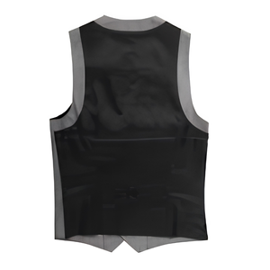 Chaleco de moda elegante y a la última, cortavientos, para trajes de negocios, con bolsillos de piel sintética, cuero, mezclilla, tipo cargo, regular, oversize y de punto. - Product Image 2