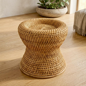 Mesa Auxiliar de Ratán Vietnamita Hecha a Mano, Elegante Mesa de Centro Minimalista Boho, Muebles Ecológicos para Sala de Estar - Product Image 2