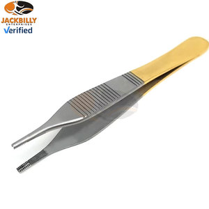 คีมผ่าตัดสแตนเลส JACKBILLY Brown Adson คุณภาพสูง สำหรับการผ่าตัดและห้ามเลือด ใช้ในโรงพยาบาล คู่มือการใช้งาน MOL - Product Image 1