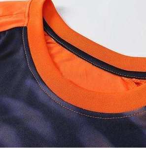 Unisex Soccer Jersey Football <b>Tshirt</b> OEM Service Name Printing Summer 100% <b>Polyester</b> Quick Dry Breathable - Product Image 3