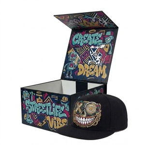 Custom <b>Hat</b> Package Box Long Shipping Fadora Travel <b>Boxes</b> for Trucker <b>Hats</b> Baseball Cap Snapback Caps Bucket <b>Hat</b> - Product Image 2