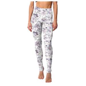 High Waist Full Length Paisley Print Bohemian <b>Leggings</b> Stretch Knitted Spandex Machine Embroidery Women's Casual All Seasons - Product Image 1