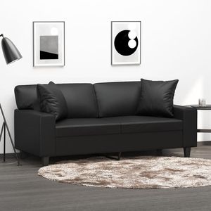Sofá Negro de 2 Plazas para Sala de Estar - Product Image 1