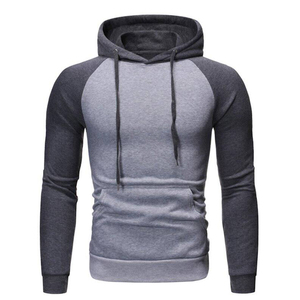 Sweat-shirt à capuche oversize de qualité supérieure, pull tricoté à manches longues, sweat-shirt bicolore streetwear pour homme - Product Image 3