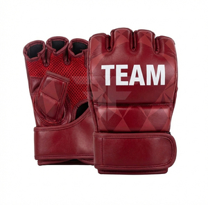 Professional Training MMA Boxing <b>Gloves</b> PU Leather Custom Logo Personalized Competition <b>Gloves</b> <b>Moisture</b> Wicking Hook Loop - Product Image 3