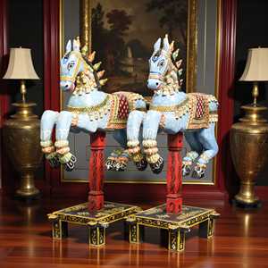 La Mejor Colección de Esculturas de Animales Hechas a Mano y Pintadas a Mano, de Hierro, Ecológicas, Duraderas, Tradicionales, Impermeables, Arte Antiguo del Himalaya - Product Image 1