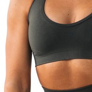 Sujetador deportivo sin costuras para mujer con espalda abierta, ajuste moldeador, soporte elástico para yoga, gimnasio y entrenamiento, ropa deportiva premium - Product Image 6