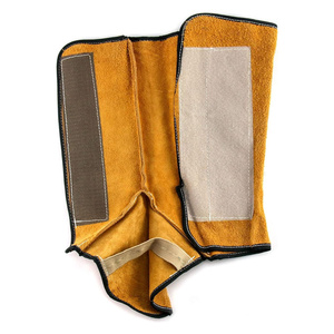 Protège-jambes en cuir de vachette ignifuge pour soudeurs, vêtements de sécurité avec guêtres, protection industrielle pour le travail - Product Image 4