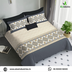 Ensemble de draps en coton pur de qualité supérieure, taille king, avec housses d'oreiller | Literie de qualité hôtelière sans couture pour un confort en vrac et luxueux - Product Image 2