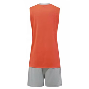 High Quality 100% Polyester Solid Front Quick Dry Breathable Short Sleeve <b>Volleyball</b> Uniform <b>Sets</b> Plus Size Custom Team Name - Product Image 3