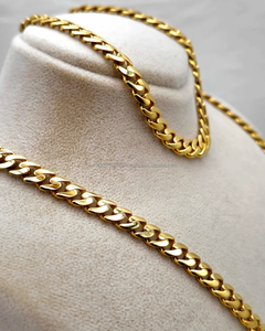 Premium Look Gold Plated Elegant Miami <b>Cuban</b> Link <b>Chain</b> Hip Hop <b>Silver</b> Jewelry Custom Design Custom Logo Necklace - Product Image 2