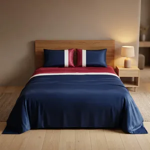 Sábana de Microfibra Ombre Resistente, 125 GSM, Premium, Ecológica, Moderna, con Aspecto Sólido y Elegante, para Uso en el Hogar y Habitaciones de Huéspedes - Product Image 3