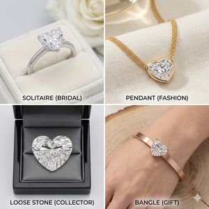 Exquisito Diamante Cultivado en Laboratorio con Corte Corazón Modificado, Certificado IGI, Simétrico, Corte Maestro, Alta Scintilación, Color D - Product Image 5