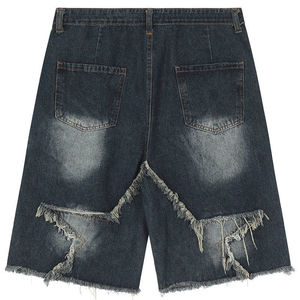Hot Sale Men's Fashion Ripped Short Breathable Jeans Casual Denim Shorts With Cheap Price Wholesale Rate Customization - Product Image 2