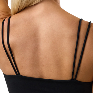 Soutien-gorge de sport sans couture à double bretelle pour femme, maintien élevé, col carré, respirant, séchage rapide, amovible, idéal pour le yoga et l'entraînement (vente en gros) - Product Image 4