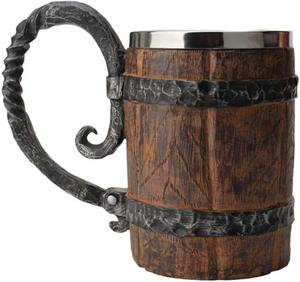 Mug en bois de jujube sculpté à la main, durable et écologique, pour le bureau, cadeau, vaisselle - Product Image 5