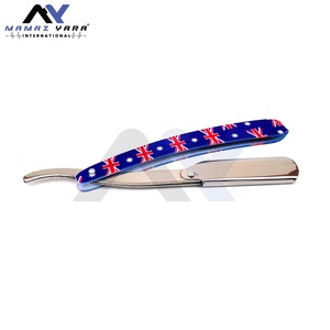 Rasoir de Barbier Professionnel en Acier Inoxydable à Lame Droite avec Verrouillage pour Hommes – Idéal pour la Mise en Forme de la Barbe et le Rasage de Précision en Salon - Product Image 1