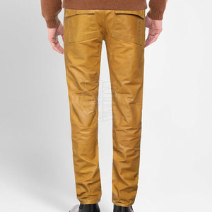 Pantalones Casuales de Hombre de Cuero Genuino, Ligeros y Transpirables, con Botones, Logotipo y Colores Personalizables, Venta al Por Mayor - Product Image 5