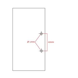 24-Inch Modern <b>Round</b> <b>Bar</b> Ladder Brushed Stainless <b>Steel</b> Sliding Barn Door Handle for 8-12mm Glass & 40-45mm Wood Door - Product Image 6