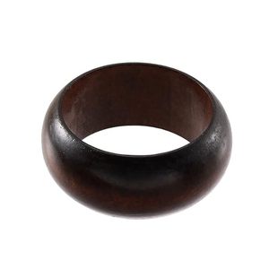 Premium Handcrafted <b>Wooden</b> Bangle Set 3 Featuring Chunky <b>Wooden</b> Bracelets with Hand Carved Inlay-Craft Emporium Exports - Product Image 2