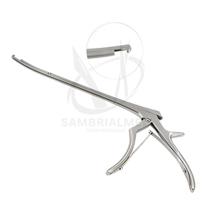 Rongeur de Foraminotomía Manual de Acero Inoxidable Alemán de Grado Médico, 10'' (250mm), 3mm, Curvado 40 Grados hacia arriba, Mango Micro Articulado, CE - Product Image 1