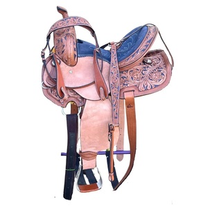 Silla de Montar Occidental de Cuero Genuino Premium para Caballos, Fabricante y Exportador de Equipos de Equitación Personalizados para Senderos y Ranchos - Product Image 1
