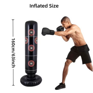 Factory Price Free Standing Punching Bag Heavy Duty <b>Boxing</b> Suction Cup Base <b>Stand</b> Bag Professional Adult Fitness Sandbag - Product Image 2