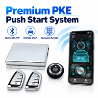 Système d'alarme de voiture EG-689 BT PKE avec démarrage sans clé, démarrage à bouton-poussoir, démarrage à distance, contrôle par application et clavier à code.