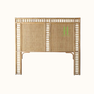 Lit en rotin fait main de luxe avec panneaux de tête de lit simples, idéal pour la maison et l'hôtellerie, directement de l'usine, rotin 2026 - Product Image 4