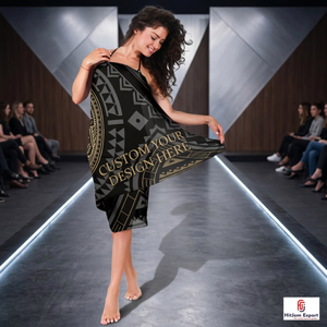 Pareo Hawaiano Polinesio Personalizado de Moda, Ligero, para Playa, Ropa Tropical para Resort, Fabricante OEM ODM, Exportador Global - Product Image 2