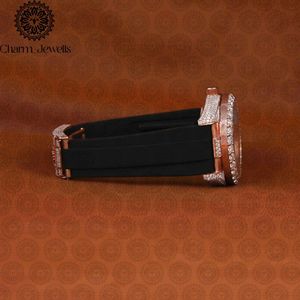 Charm Jewells Luxury Tonneau <b>Watch</b> Rose Gold Silicone Band Analog Quartz Sapphire Crystal Luminous Women Fashion - Product Image 4