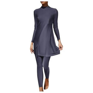 Traje de Baño Personalizado con Túnica de Manga Larga, Pantalones de Agua Ajustados y Pañuelo para la Cabeza a Juego, Tejido Transpirable de Secado Rápido - Product Image 3