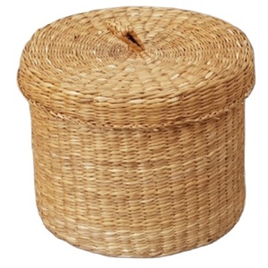 Wicker Storage Baskets, Lidded Basket for Storage made in Vietnam
