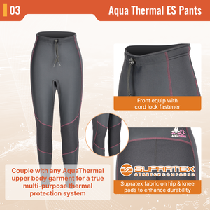 Aropec Aqua <b>Thermal</b> Fast Dry Fleece Long Pants for <b>Women</b> Supratex Knee Hip Diving Wetsuit <b>Trousers</b> for Surfing OEM/ODM - Product Image 4
