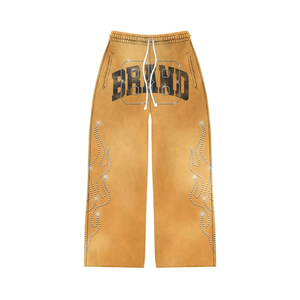 ชุดวอร์มผ้าฝ้ายพิมพ์ลาย DTG แบบสั่งทำแฟชั่นล่าสุดทรงโอเวอร์ไซส์สำหรับผู้ชายและผู้หญิง เหมาะสำหรับเล่นกีฬา ฟิตเนส และสวมใส่ลำลอง (OEM ODM) - Product Image 4