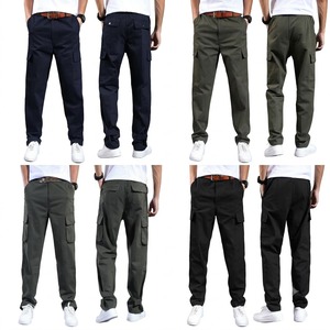 Pantalones de Trabajo para Hombre, de Cintura Media, Resistentes al Desgaste, de Doble Capa, con Logotipo Bordado Personalizado OEM, Precio de Fábrica China Bangladesh - Product Image 1