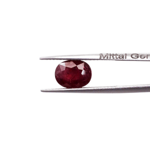 Rubis africains naturels calibrés ovales 8x10mm, pierres précieuses facettées naturelles pour la création de bijoux, prêtes à l'emploi - Product Image 2