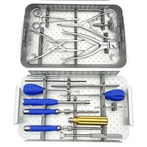 Conjunto de instrumentos para sistema de fusión cervical, kit de cirugía de columna vertebral, herramientas quirúrgicas ortopédicas veterinarias, kit de acero inoxidable - Product Image 4