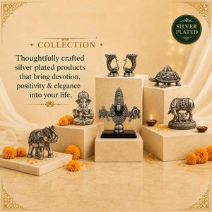 Idole artisanale Radha Krishna plaquée argent 999 avec paon, 5,5 pouces, Murti pour mariage ou cadeau de pendaison de crémaillère - Product Image 6
