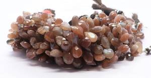 Perles de pierre de lune naturelle AAA en forme de poire facettée, 8x12 mm, pierres précieuses de pierre de lune en forme de poire, brin de 8 pouces pour la création de bijoux - Product Image 4