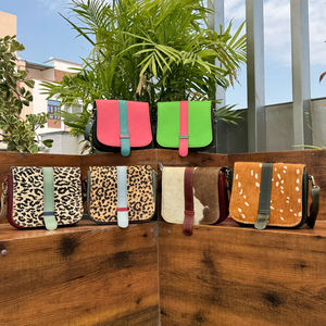 Personalized Vintage Fashion Classical Cowhide Recycled Leather Crossbody Bag for Women Custom Colored Leather Shoulder <b>Handbags</b> - Product Image 4