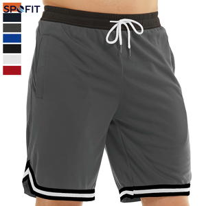 Shorts décontractés personnalisés en maille pour hommes, pour le basketball, la course à pied et l'athlétisme, séchage rapide, polyester/nylon, vente en gros - Product Image 4